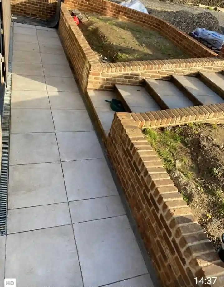 Hardscaping work example